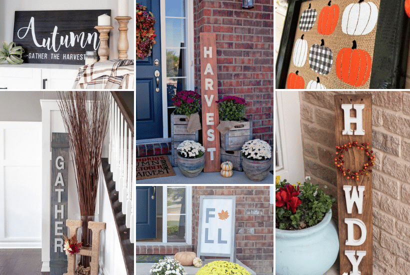 10 Easy DIY Fall Wood Signs To Make This Weekend