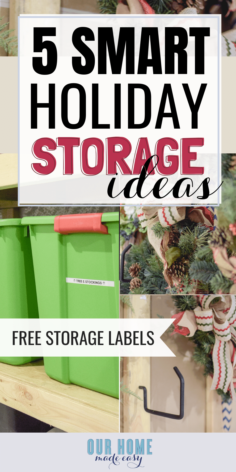 5 smart Holiday Storage Organization Tips that will keep your holiday decorations clutter free
