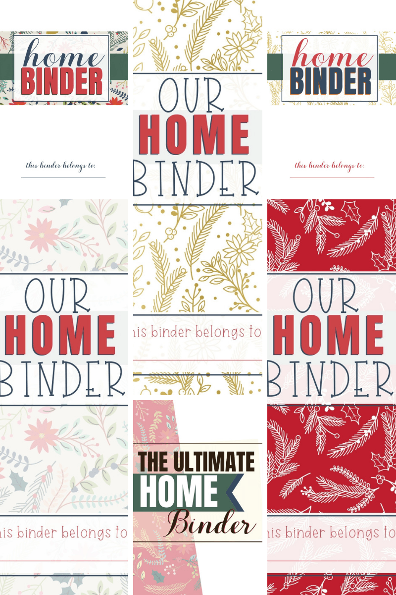 Spruce up your Home Binder with these fun and festive Christmas Home Binder covers!