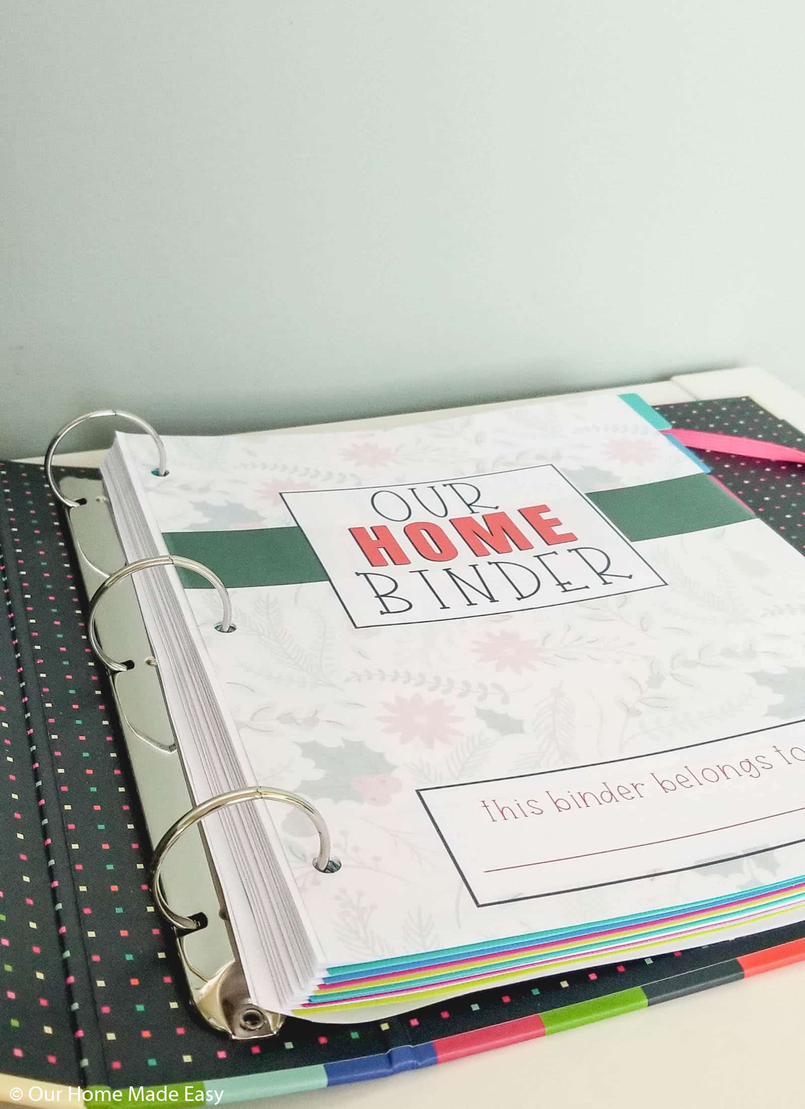 The Home Binder is our command center for everything home organization.