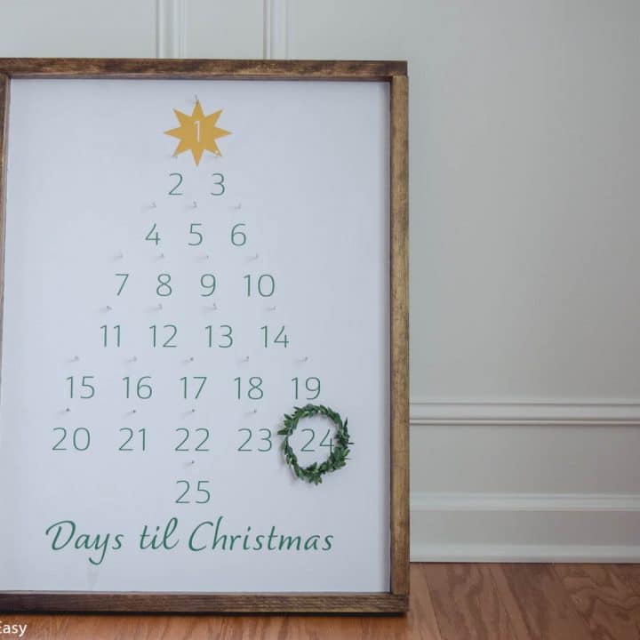 Easy DIY Farmhouse Advent Calendar