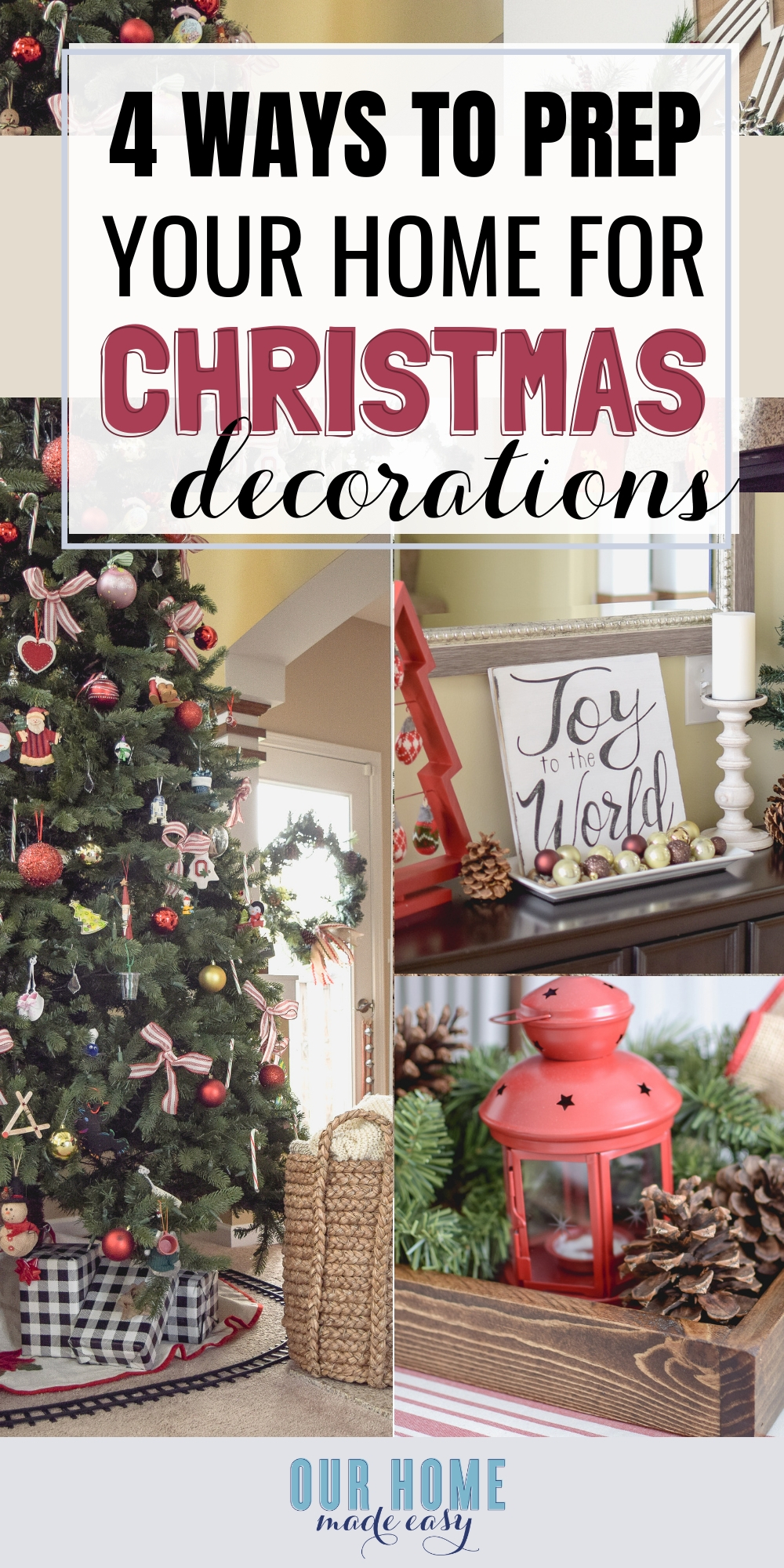 How to prepare your home for Christmas decorations: 4 simple tips to make holiday decorating easier