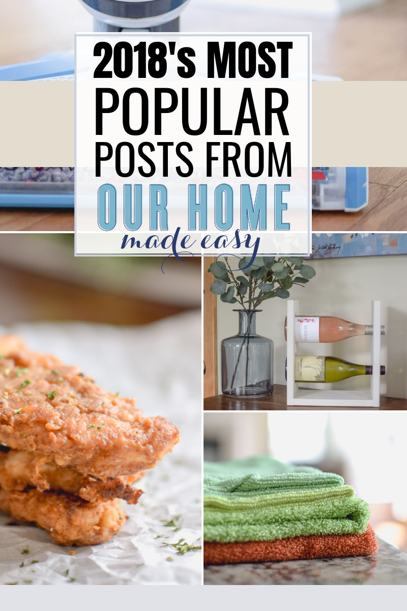 Most popular posts of 2018 at Our Home Made Easy #ourhomemadeeasy