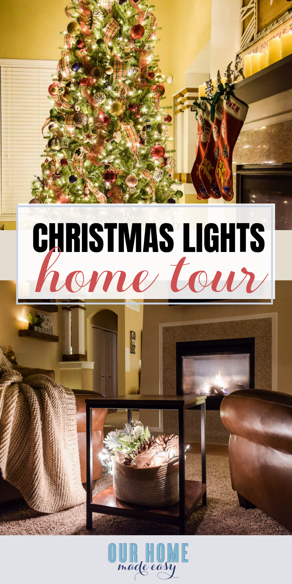 Join us for a Christmas Lights home tour featuring 15 home bloggers showing us their bright and festive home decor