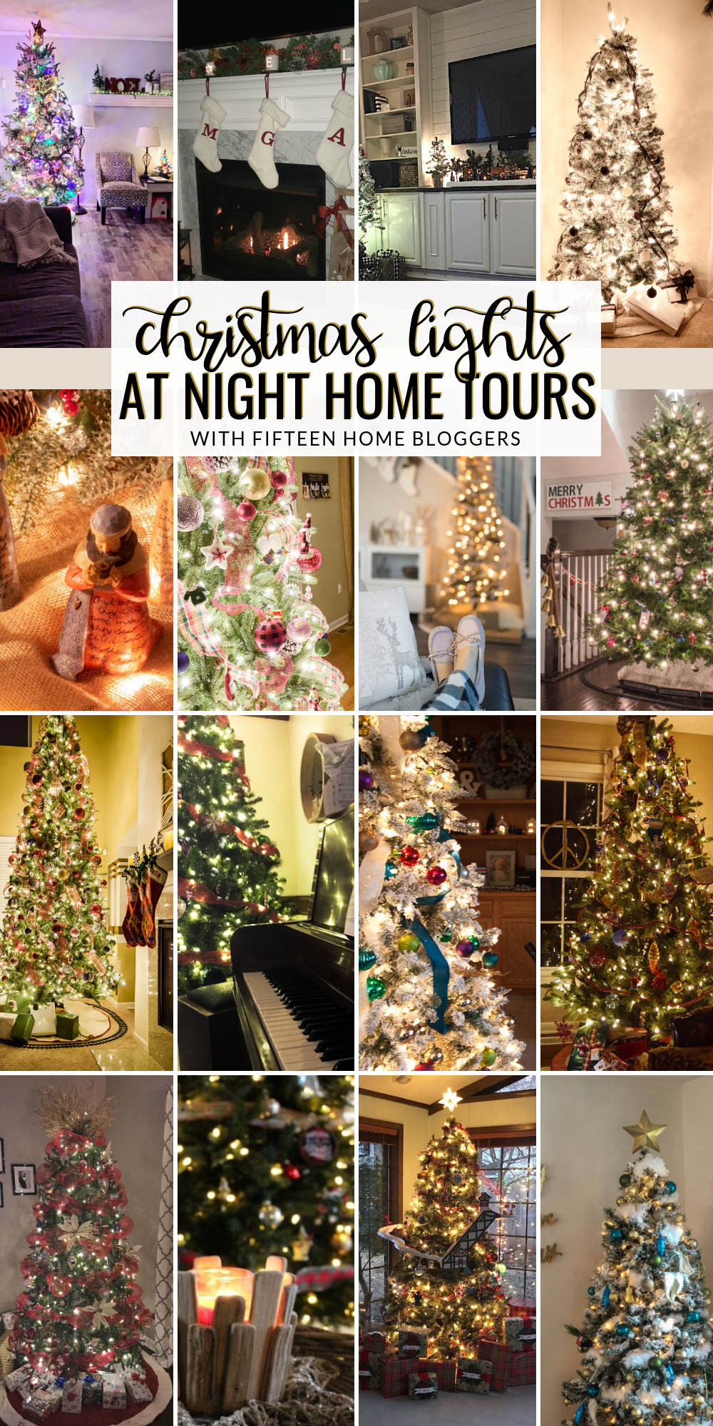 Tour our homes and see our Christmas Lights Home Tours! Christmas trees, lights, and home decor