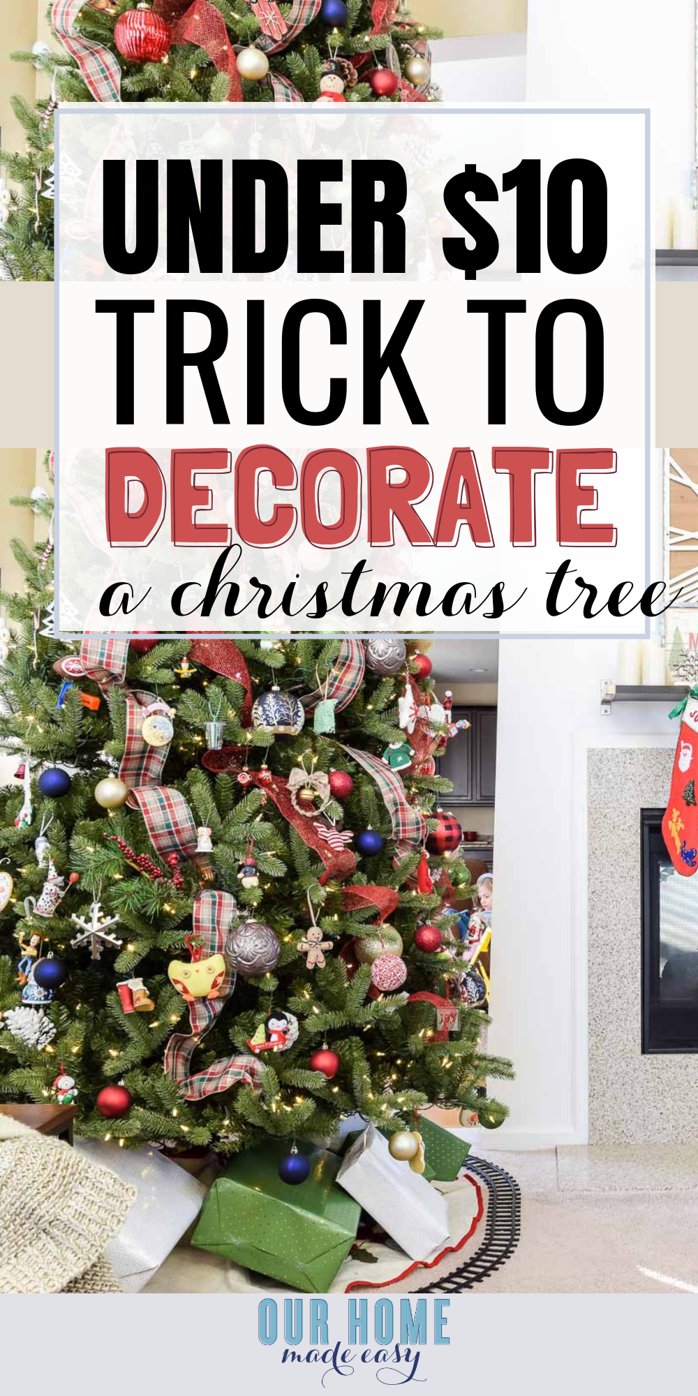 How to Decorate a Christmas Tree for $10: Use this tip for easy, festive, and budget-friendly Christmas tree decorating