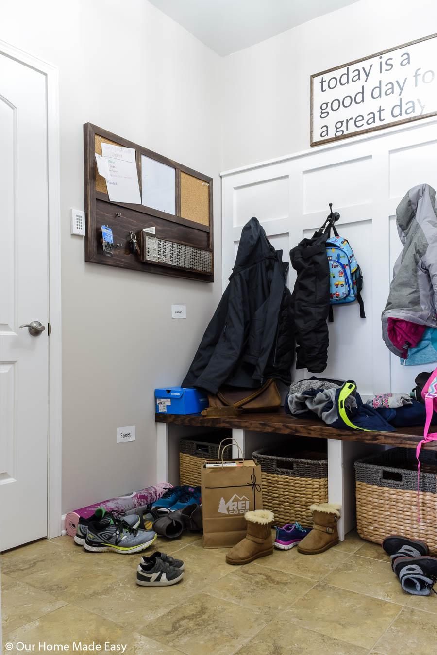 Even with more storage, small spaces can get disorganized quickly