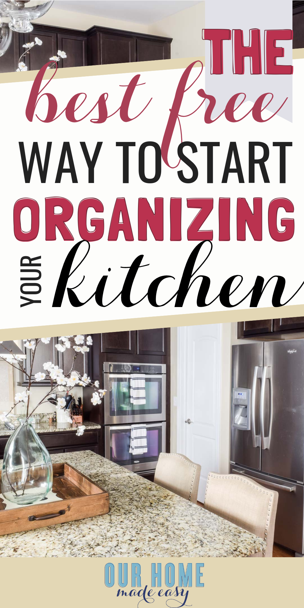 The best free way to start organizing your kitchen