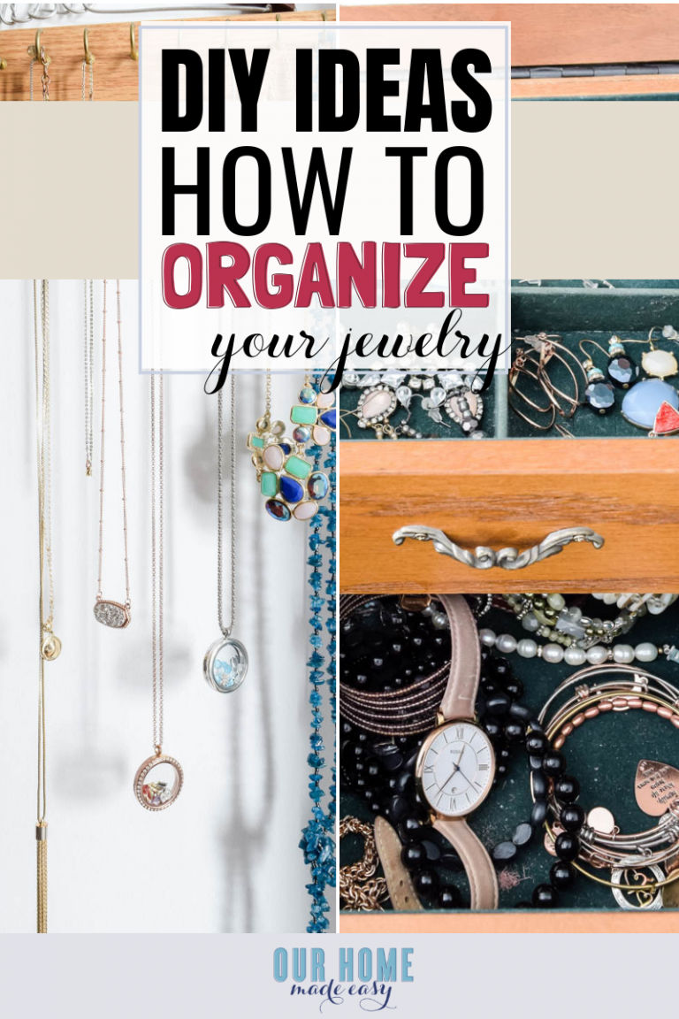 How to Organize Jewelry DIY Ideas to Declutter Our Home Made Easy