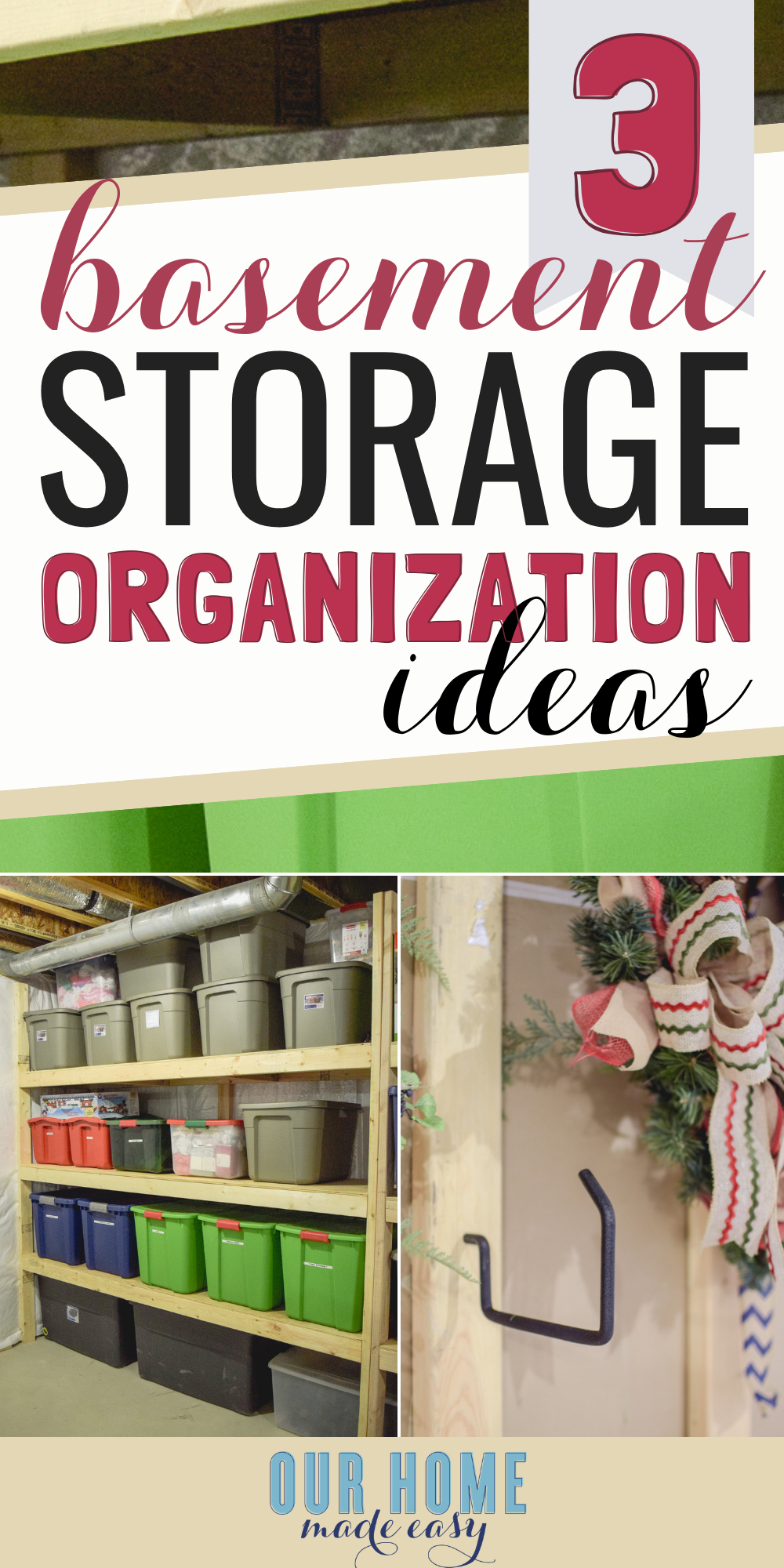 Easy Basement Storage Ideas: Get started on clearing the clutter with these storage ideas and tricks