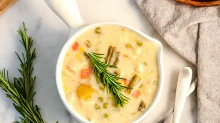 Image for Healthy Slow Cooker Chicken Pot Pie Soup Recipe