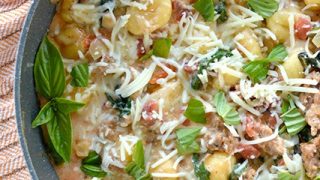 Image for One Pot Cheesy Sausage & Spinach Gnocchi