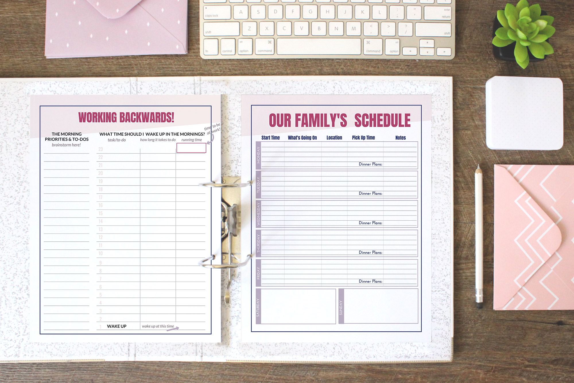 The Complete Schedule Overhaul workbook is the ultimate working mom's resource