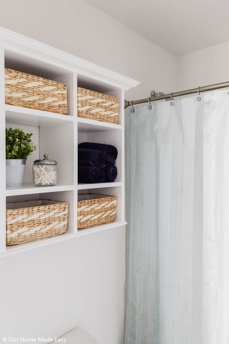 DIY Bathroom Wall Our Home Made Easy