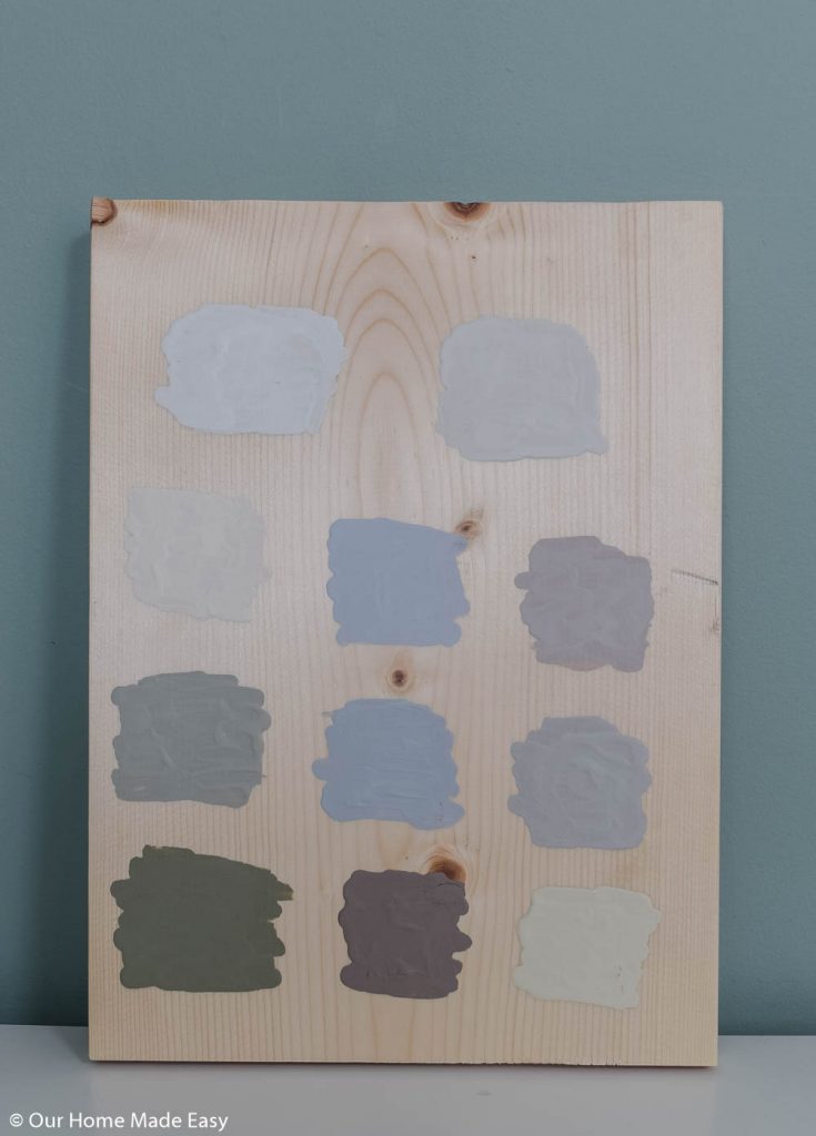 A Side by Side Comparison of Fusion Mineral Paint Colors Our Home