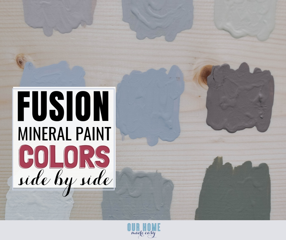 Fusion Mineral Paint Color Chart