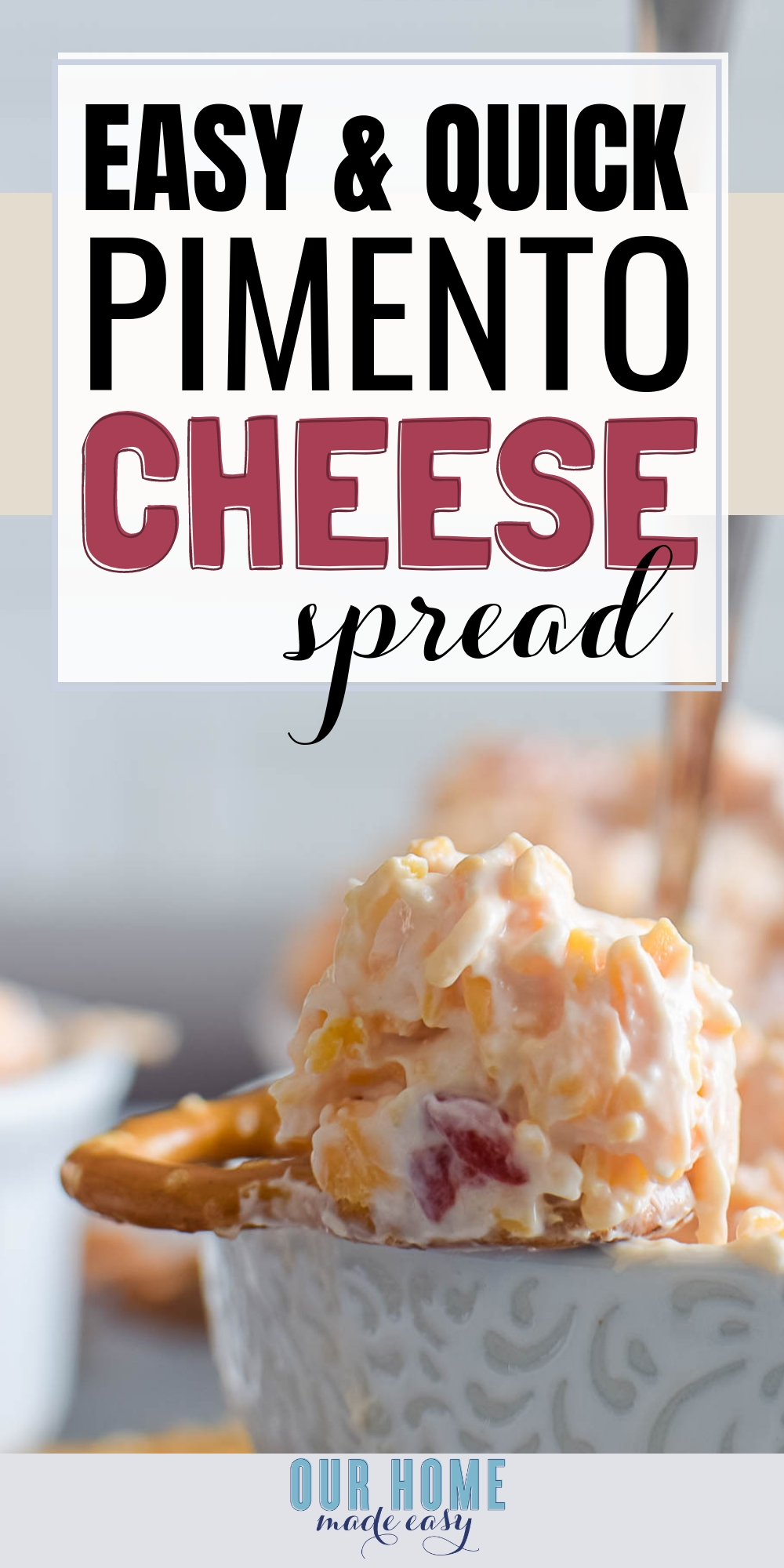 This yummy pimento cheese spread will WOW your guests at a party and it's SO easy to make ahead of time.