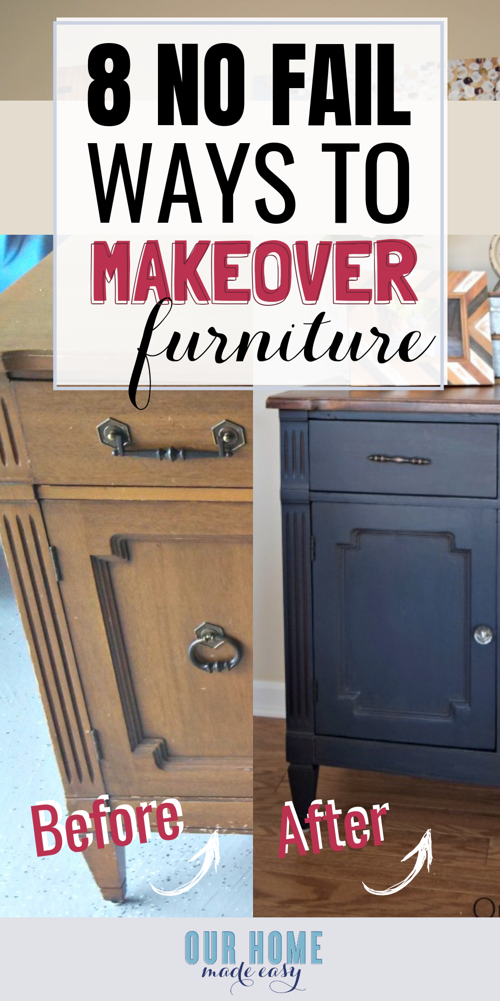 diy furniture makeovers before and after