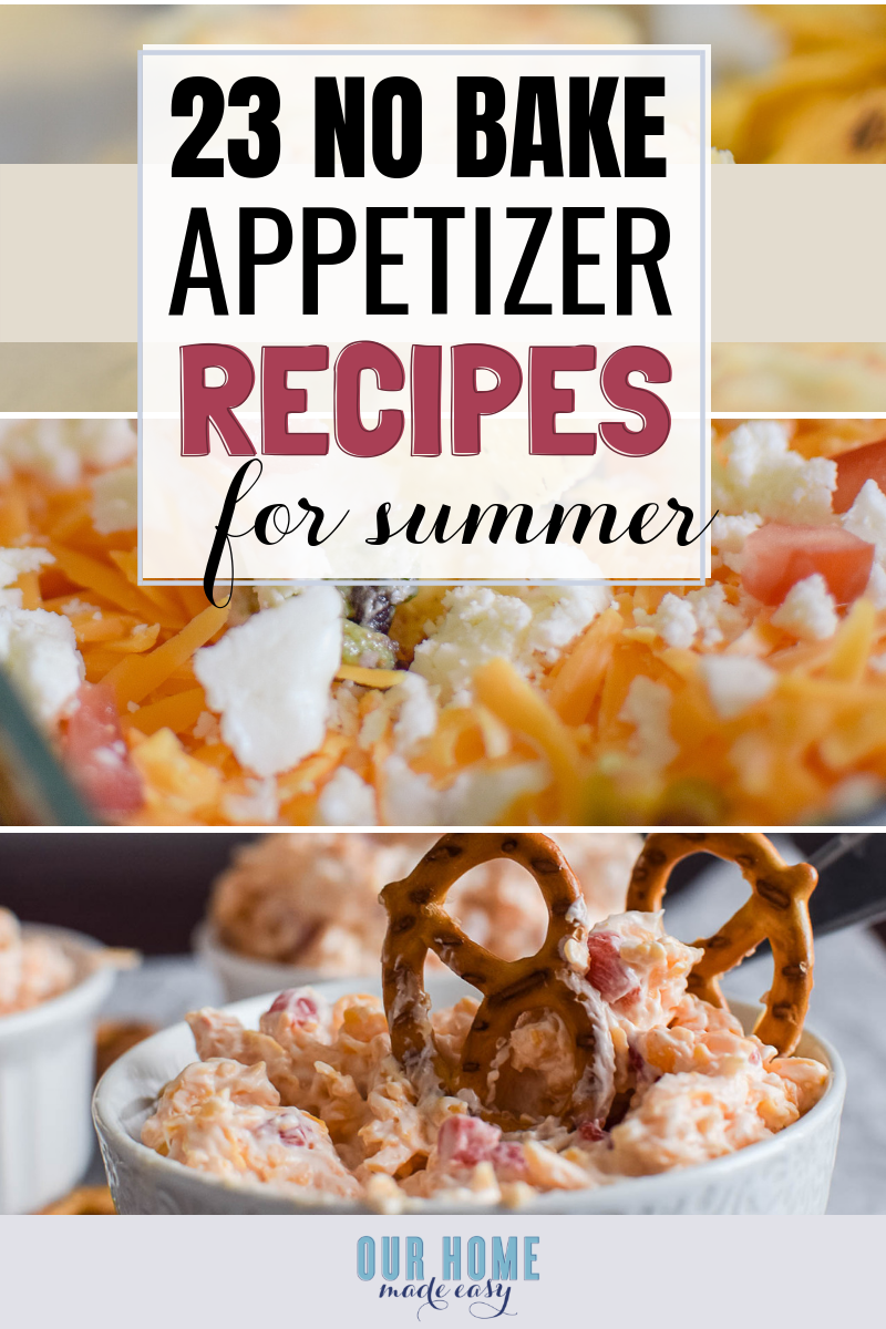 These easy no-bake appetizers are perfect for your next summertime party