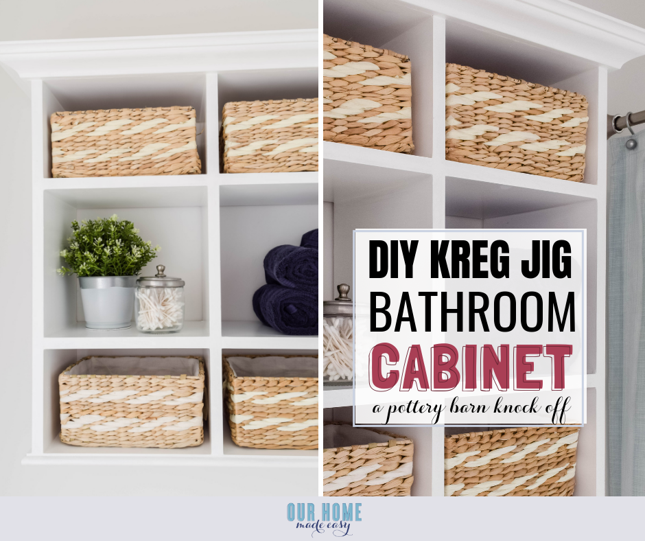 How to Build a Built-in Bath Cabinet (DIY)