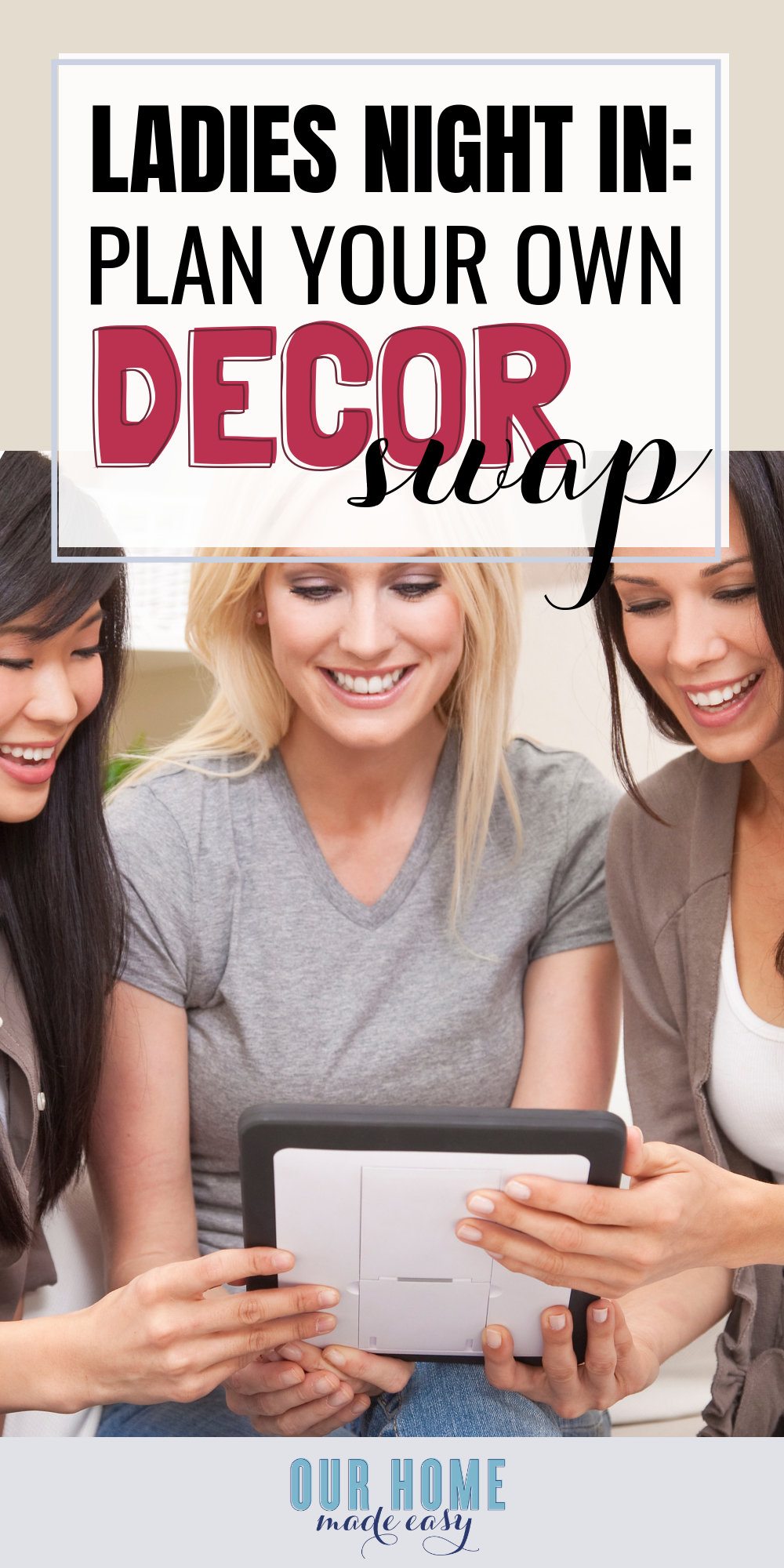 Ladies Night In: Plan a decor swap and start planning your holiday decor on a budget!