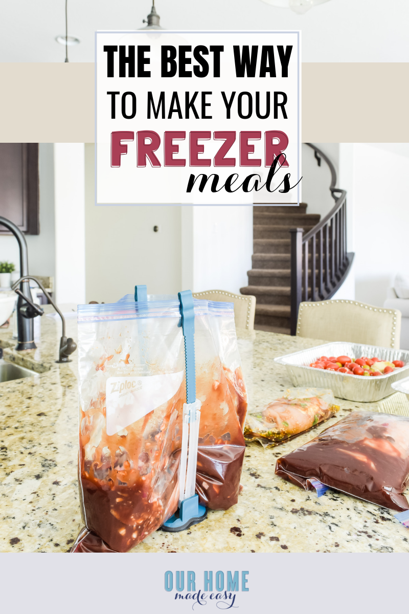 This is the best way to plan your own freezer meals when you are too busy during the week! Simply print off your shopping list and start assembling freezer dinners!