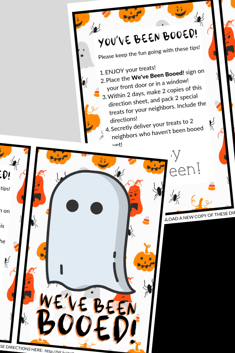 Include these You've Been Booed printables in your Halloween treat buckets to share the fun of the You've Been Booed game