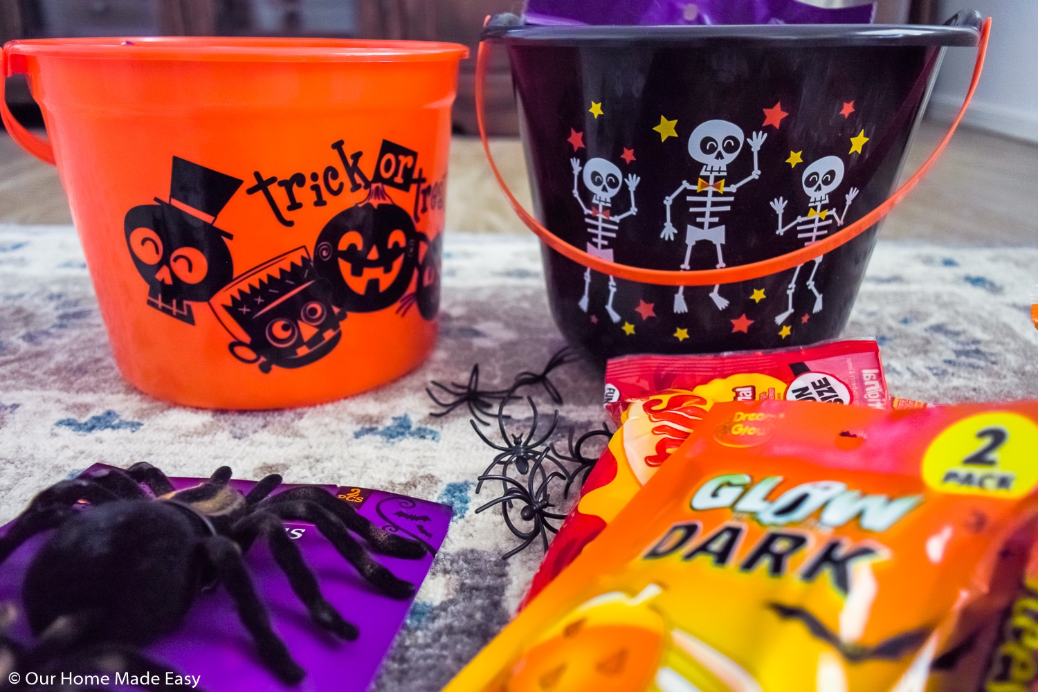 Make a You've Been Booed with trick or treating buckets and fun Halloween accessories you can find just about anywhere