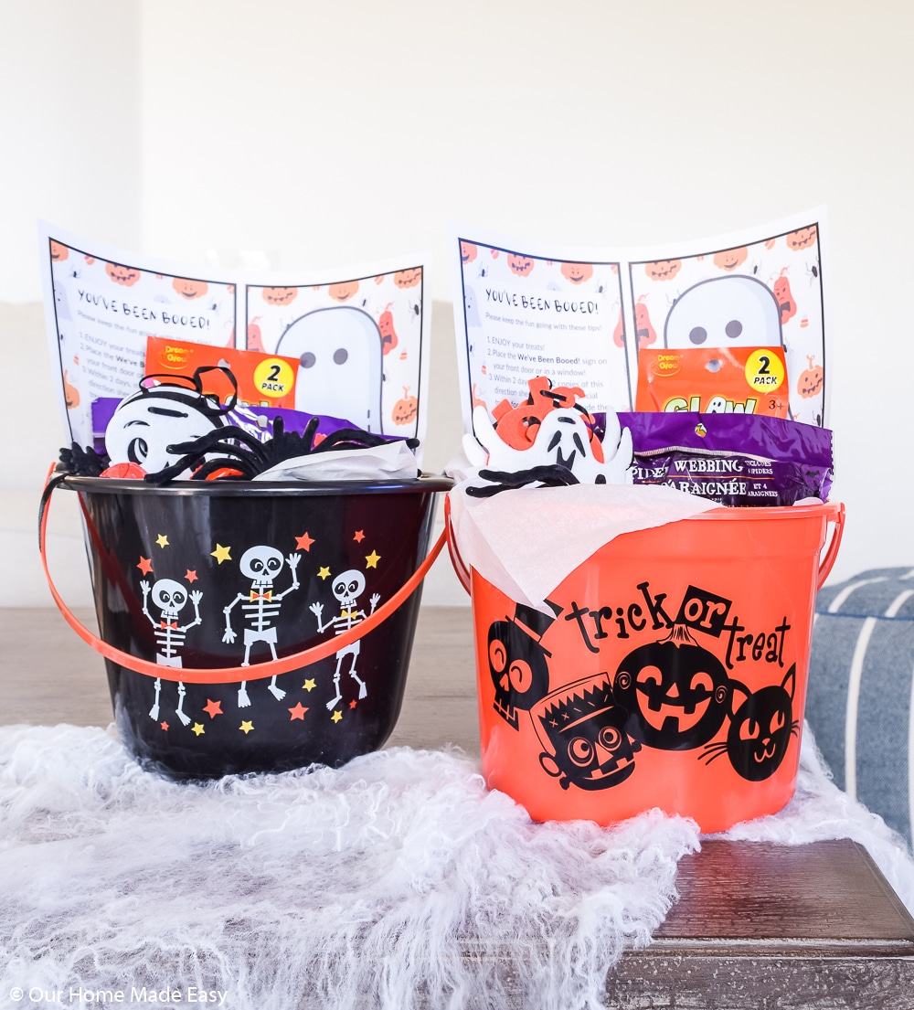 These You've Been Booed treat buckets are a fun activity to spread the spirit of Halloween!