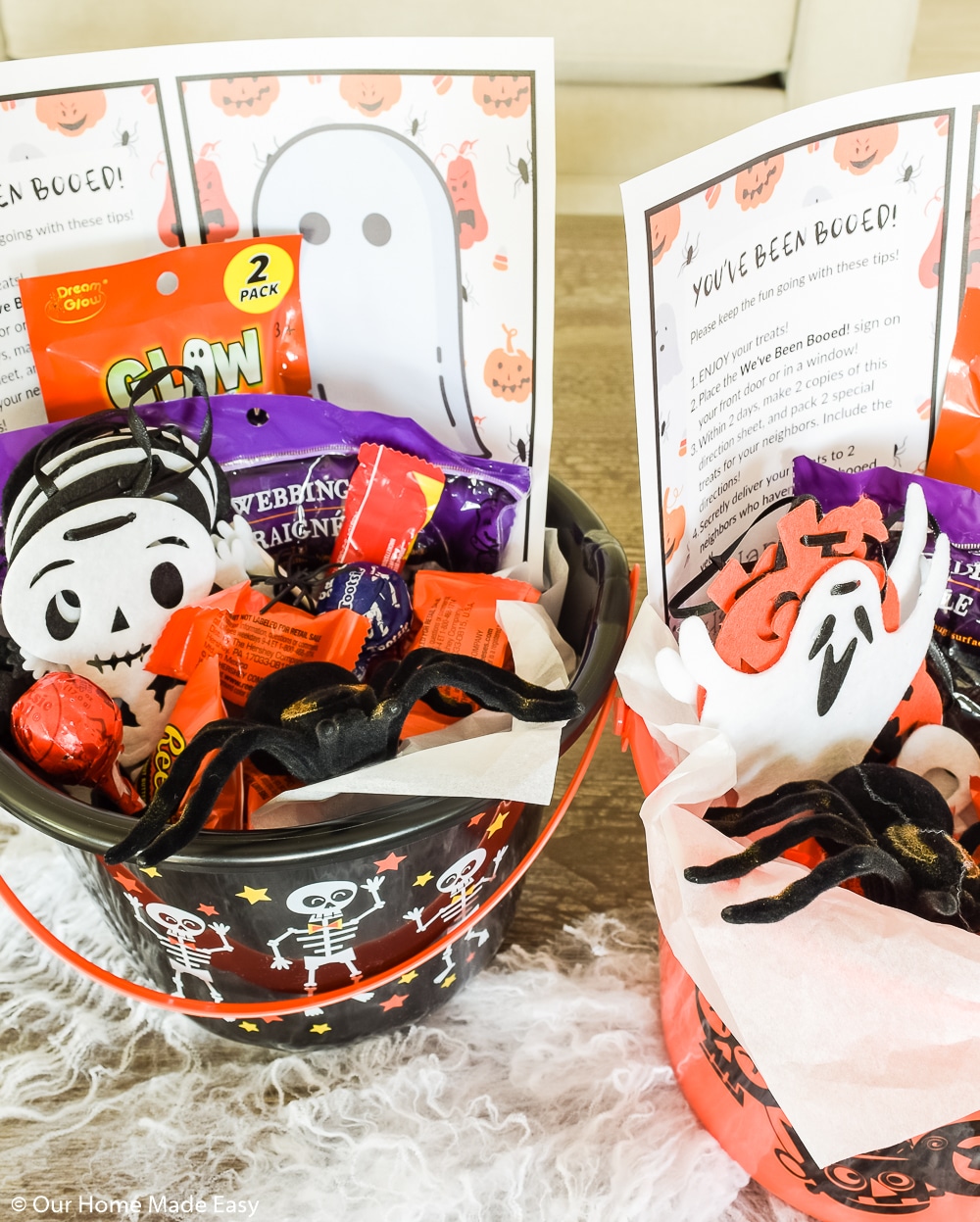 These You've Been Booed buckets are a fun way to celebrate Halloween with your friends and family