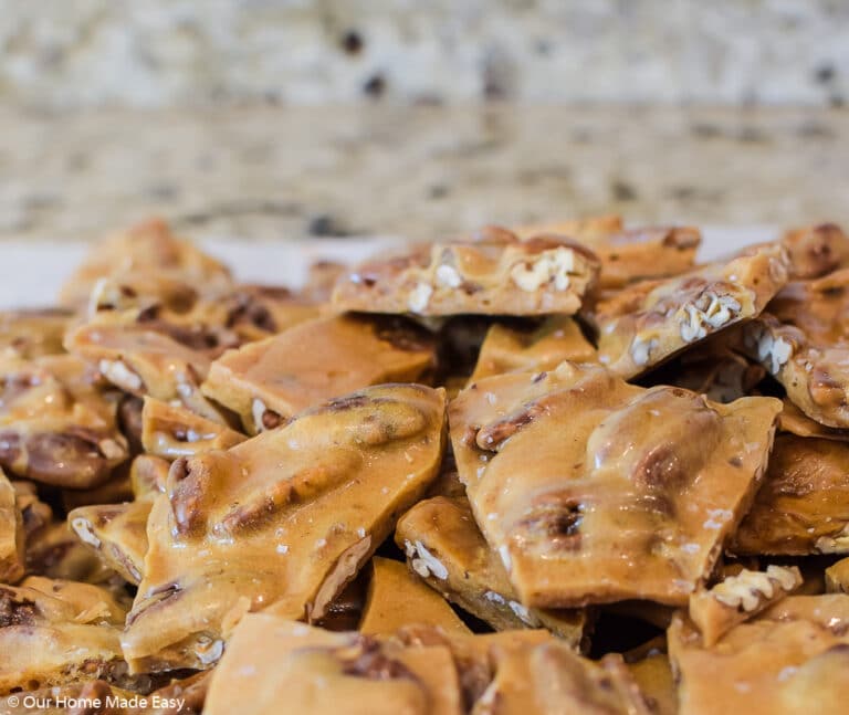 How To Make Easy Butter Pecan Brittle – Our Home Made Easy