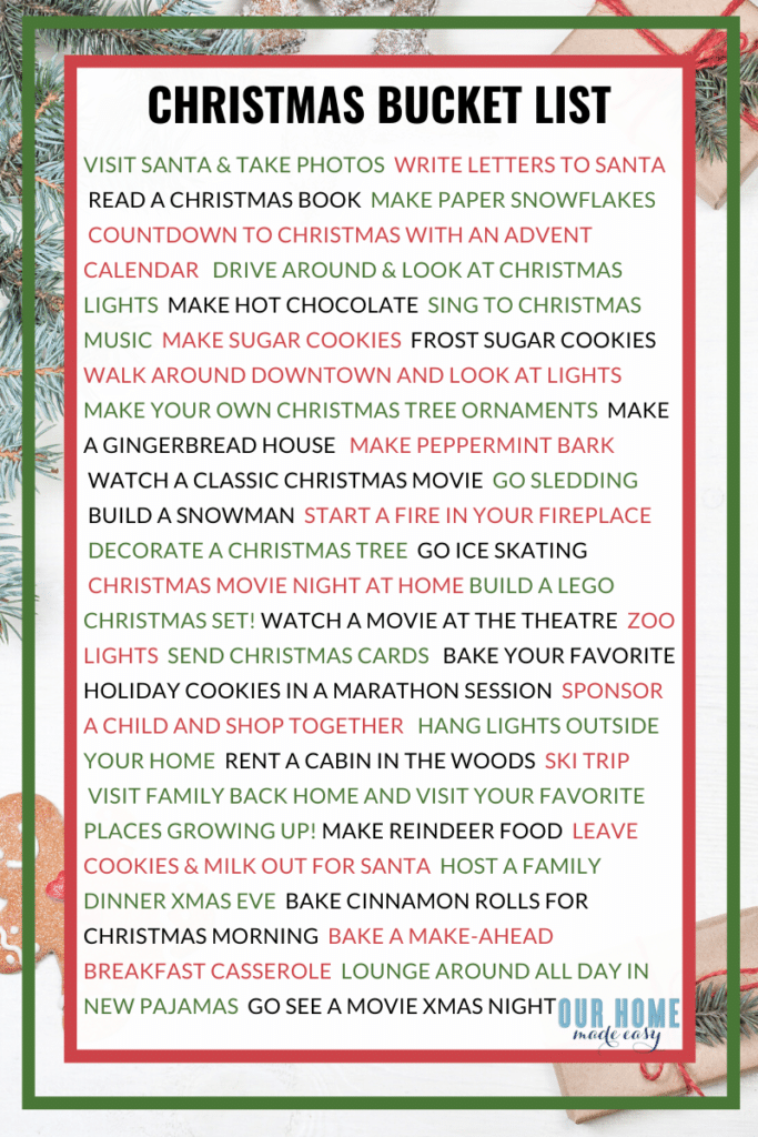 38 Christmas Bucket List Ideas When You Have Literally No Time – Our ...