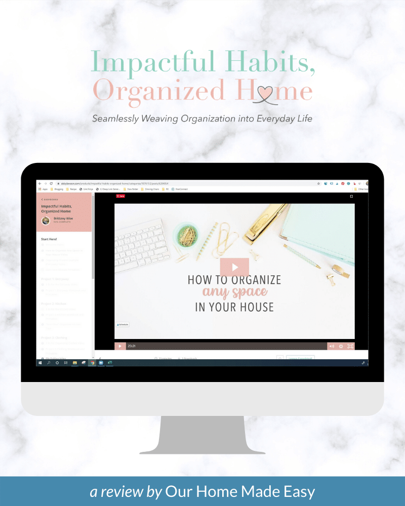 impactful habiots organized home review