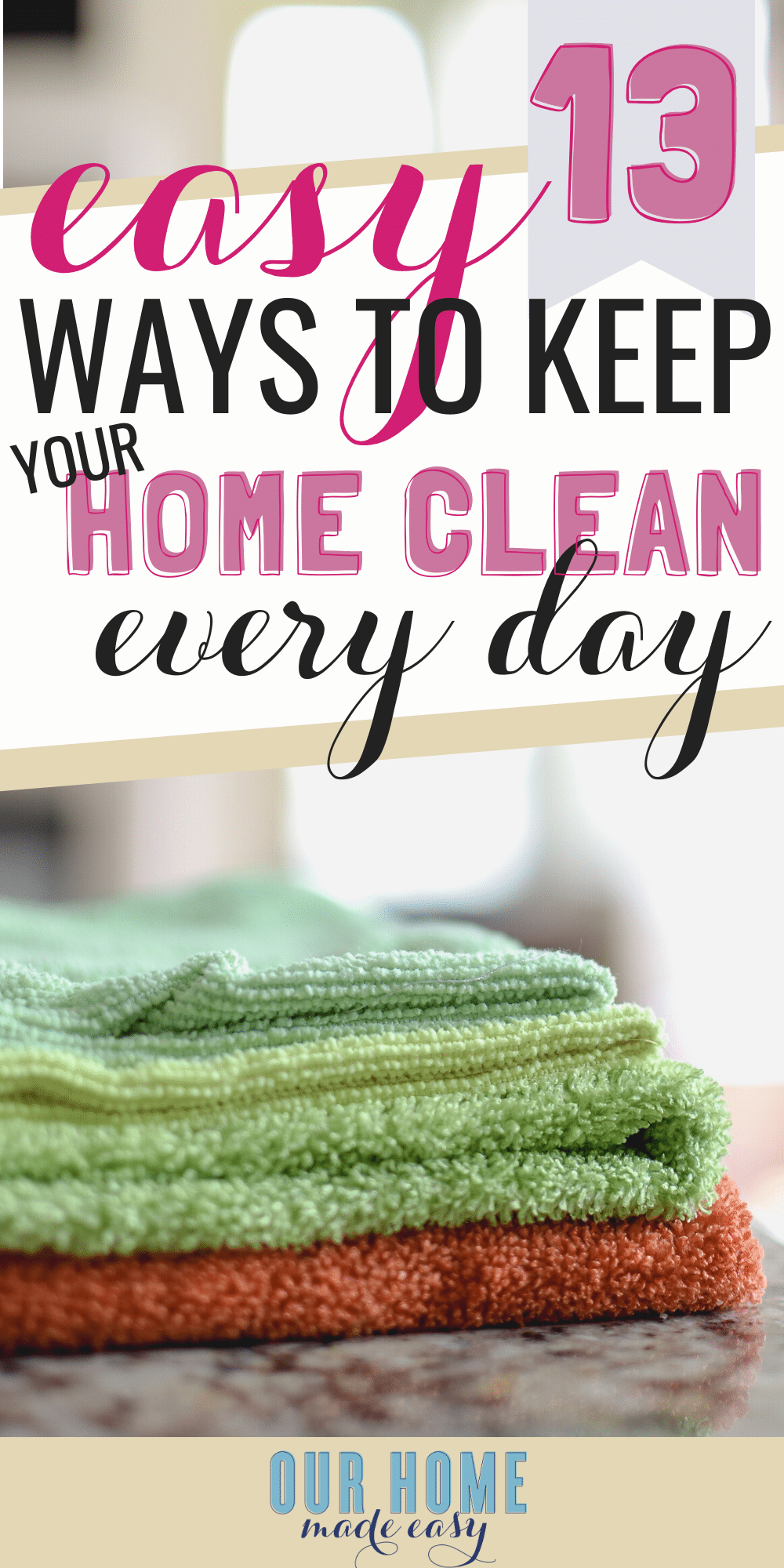 how to keep a home clean and tidy