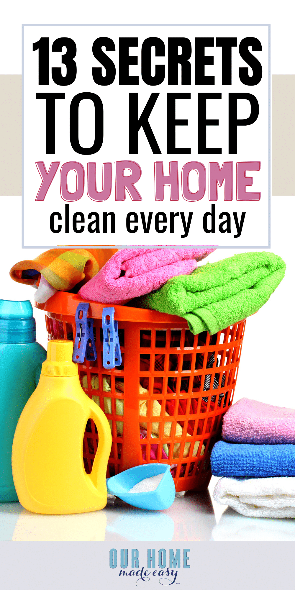 secrets to keeping a clean house