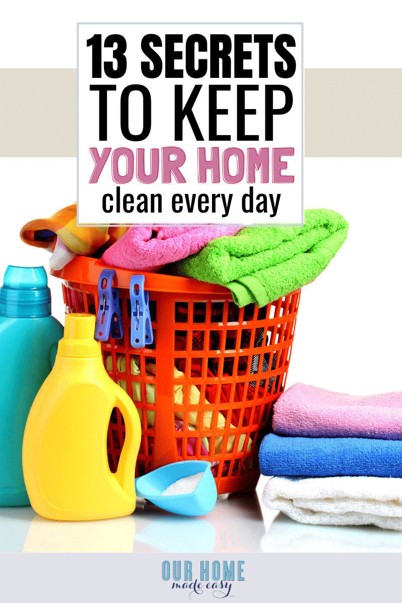 tips to keeping a clean house