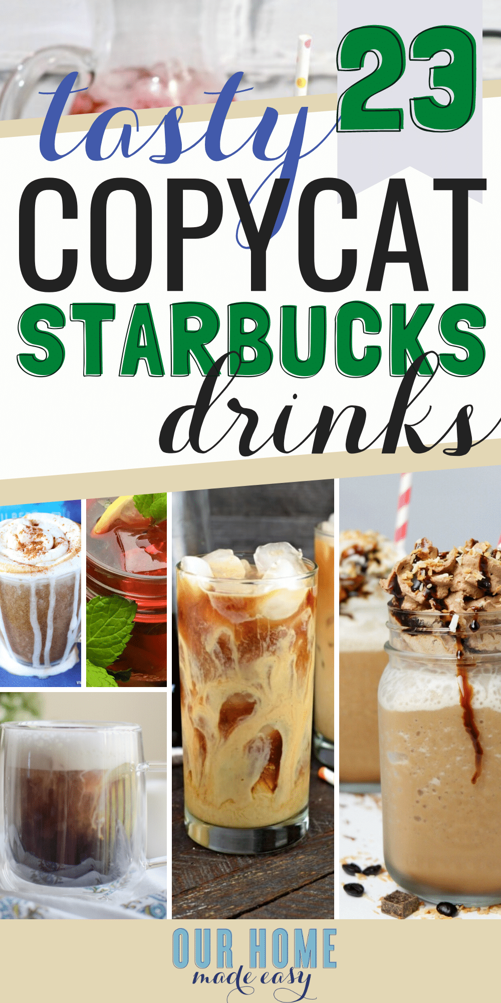 Save money with these copycat Starbucks recipes! You'll be able to make your favorite Starbucks at home today, including a great cold brew recipe. 