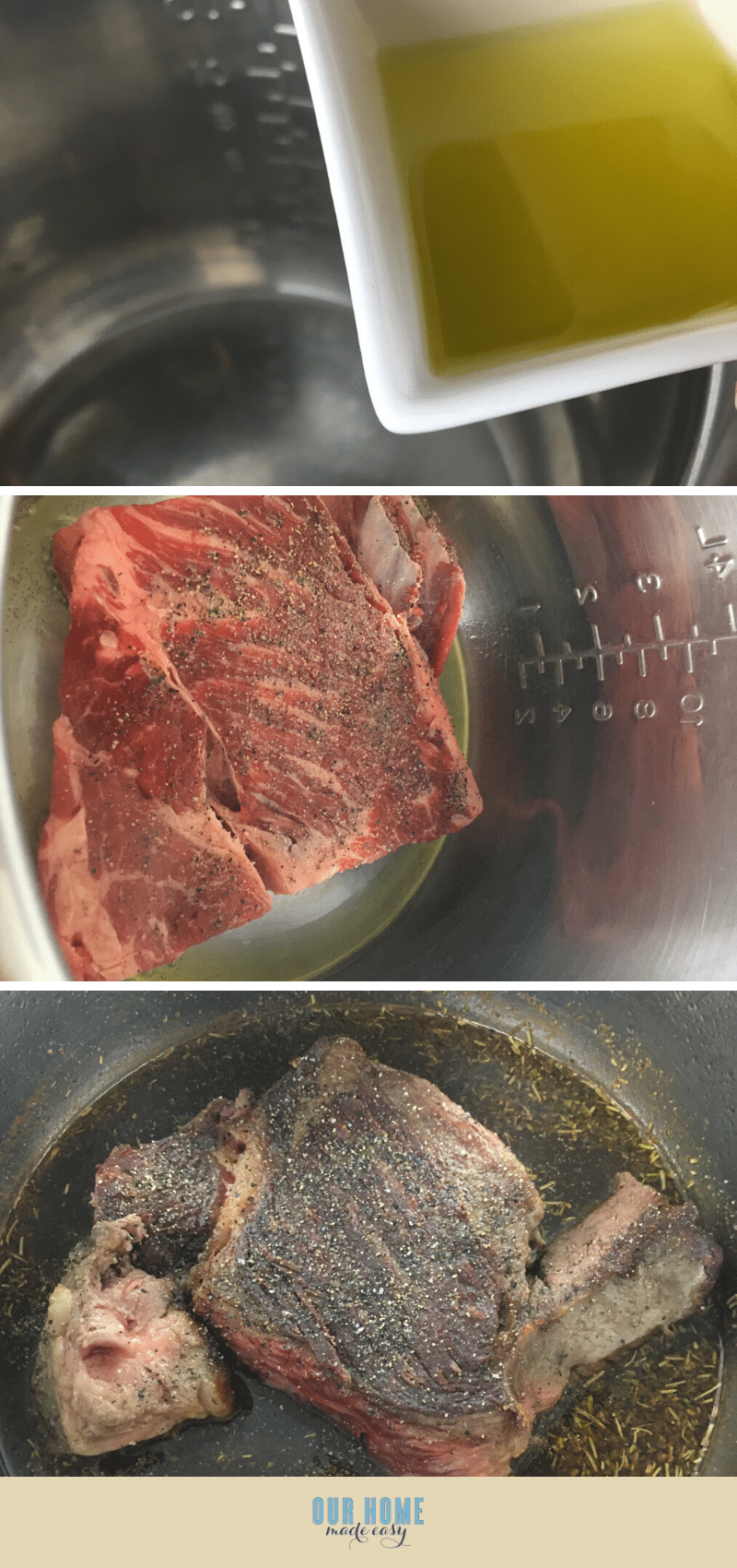 how to sautee meat in instant pot