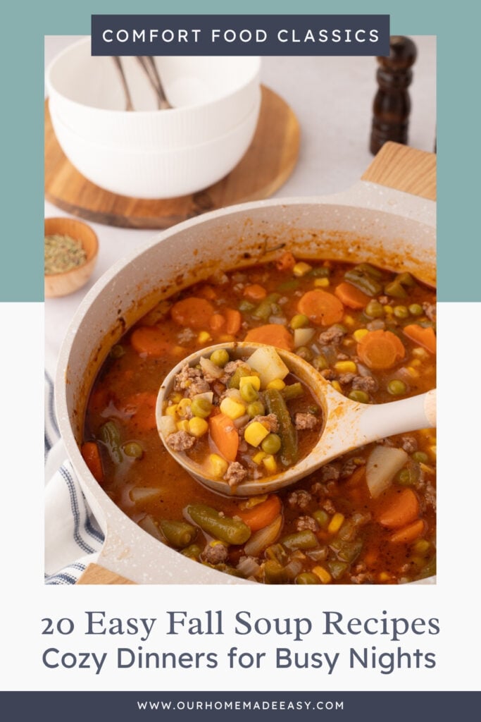 easy fall soup recipes with hamburger beef soup