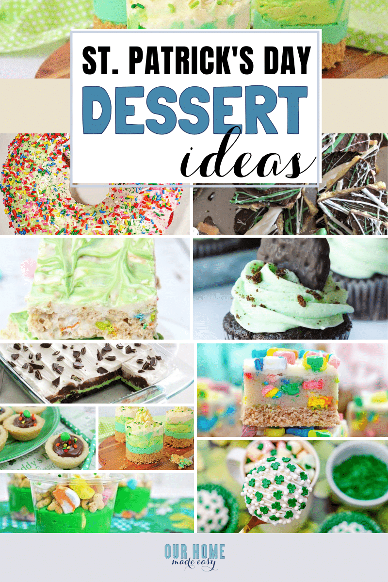 Delicious and fun, these easy St. Patrick’s Day desserts are perfect for celebrating St. Patrick’s Day at home or serving at your next St. Patrick’s Day party.