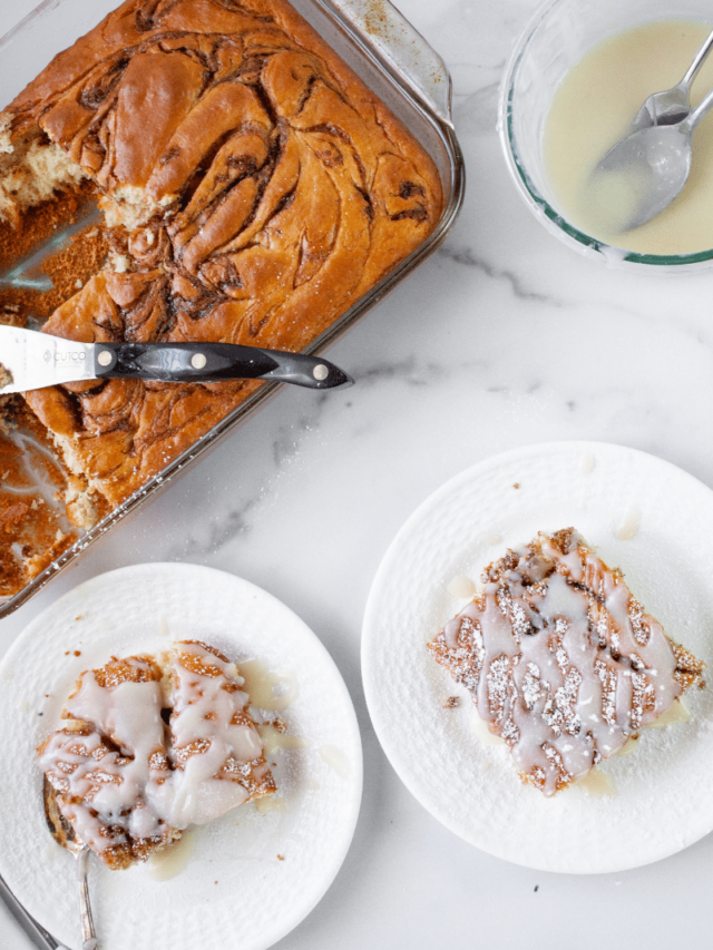 Super Easy To Make Cinnamon Roll Cake