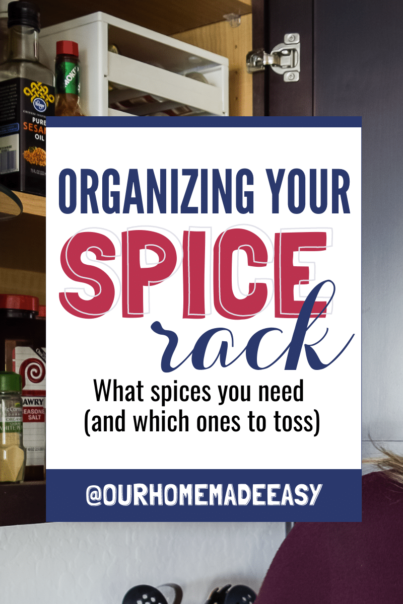 The Best Drawer Spice Organization Rack - Bowl of Delicious