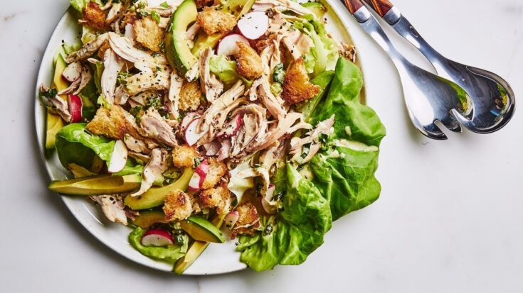 Rotisserie Chicken-rotisserie-chicken-salad-with-charred-scallion-dressing