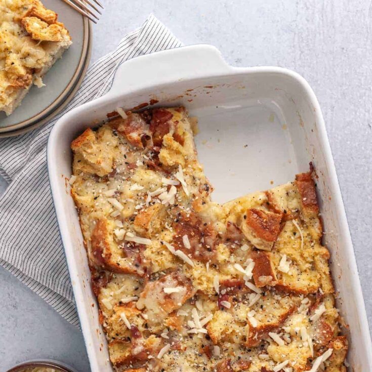 Breakfast Casserole-square-savory-french-toast-casserole