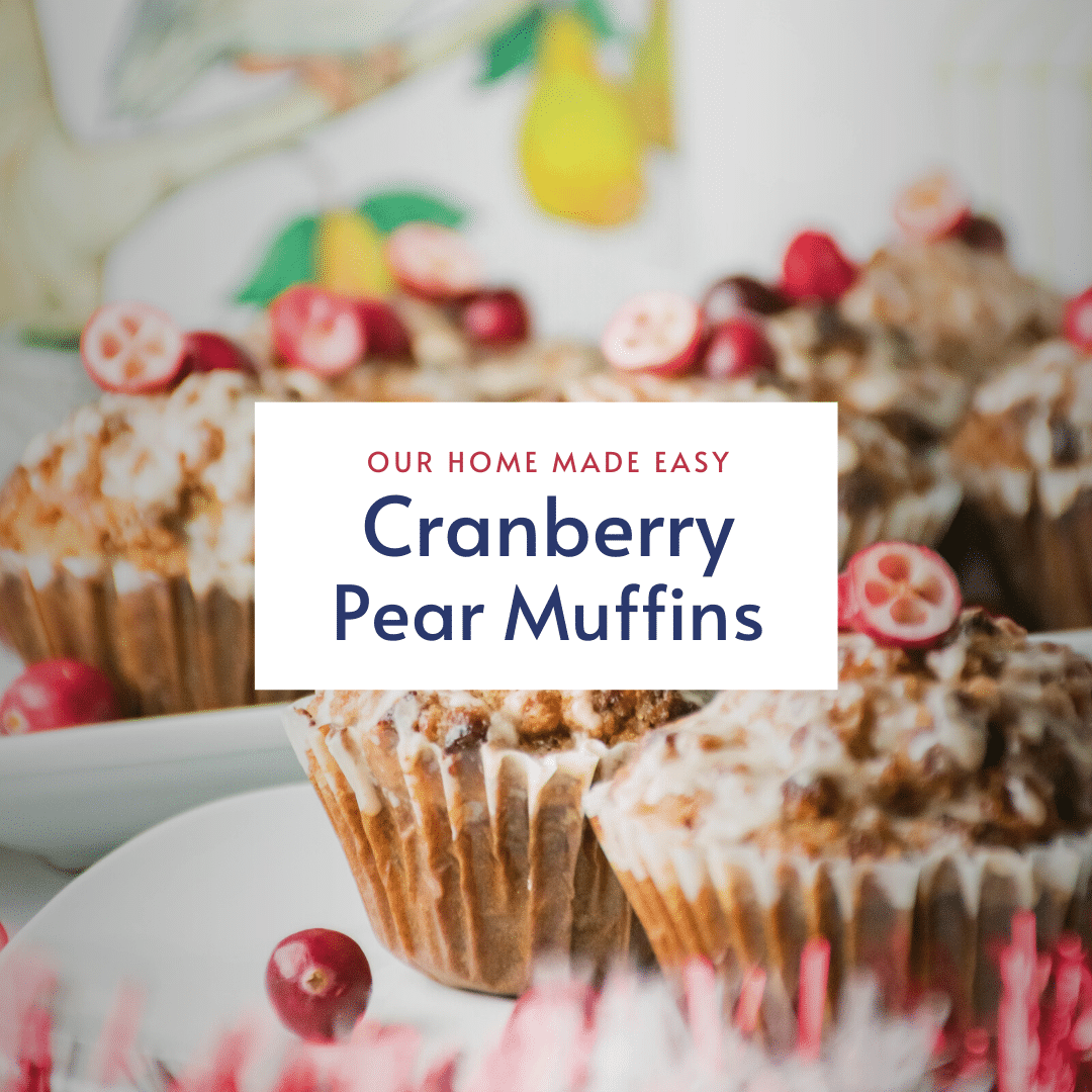Bakery Worthy Cranberry Pear Muffins