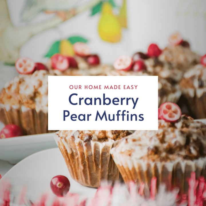 Cranberry Pear Muffins Recipe