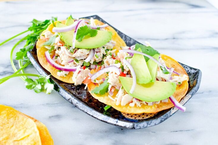 Image for Salpic�n de Pollo - Chicken Salad Tostadas (+ Video)