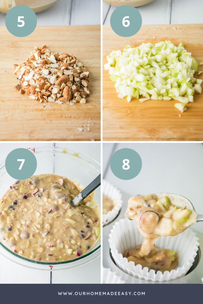 how to make Cranberry Pear Muffins
