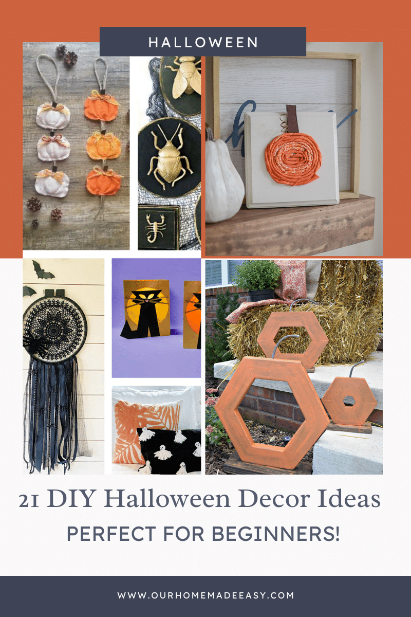 DIY Halloween Decor Craft collage