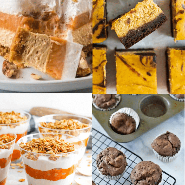 Easy Pumpkin Desserts Collage